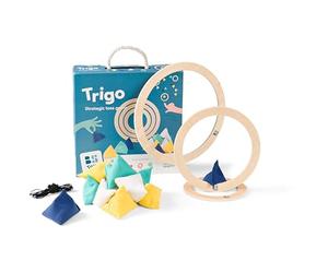BS Toys - Gioco Trigo all'aperto - 3 Anelli & 12 Borse in Tessuto - 2-4 Giocatori 6+