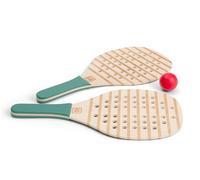 BS Toys Racchetta da Padel in Legno - Giocattoli per Interni ed Esterni - Promuove la coordinazione visivo-motoria, la concentrazione e la Concorrenza Sana - per Bambini dai 5 Anni in su, 2 Giocatori