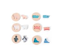 BS Toys Shape Puzzle - Puzzle in legno per tutti-piccoli - Sviluppa il coordinamento occhio-mano e la discriminazione visiva