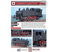 BS00013 locomotiva a vapore FS Gr. 831.004 Epoca III 1950 1:87