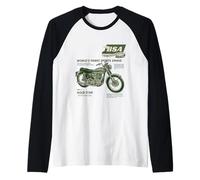 BSA 500cc Gold Star Road Racer Moto Maglia con Maniche Raglan
