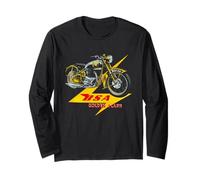 BSA 650 Golden Flash Moto Retro Fulmine Bolt Maglia a Manica