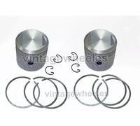 BSA 650cc A10 OHV Modelli Pistone Maggiorato 0.40mm + Anello & Set 1950- 1962s