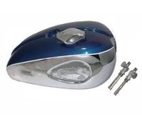 BSA A65 Cromo Blu Benzina Serbatoio + Tappo Maschio US Specifiche 2 Galloni