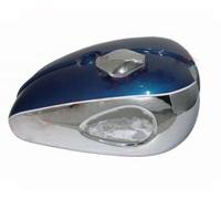 BSA A65 Blu Cromo Placcato Benzina Serbatoio + Filler Cappello 1968-69 US Vista