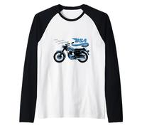 BSA A65 Moto Primo in Prestazioni & Affidabilità Retro Maglia con Maniche Raglan