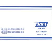 BSA A7 A10 Parti Libro Completamente Illustrato Ricambi 1958-62 Oro Flash Super