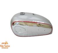 BSA A7 A10 SUPER ROCKET SERBATOIO BENZINA CROMATO VERNICIATO ARGENTO|Adatto per
