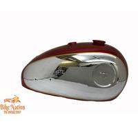 BSA A7 A10 SUPER ROCKET SERBATOIO CARBURANTE CROMATO VERNICIATO CILIEGIA +...