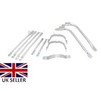 BSA A7 A10 SUPERROCKET GOLDSTAR Set Di Supporti Per Parafango Cromato
