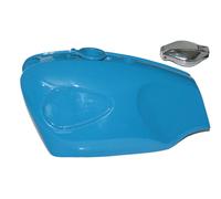 BSA B25 B44 Stella Fuoco Tiro Stella Blu Acciaio Serbatoio Con Filler Tappo Aes