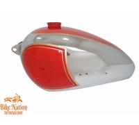 BSA B31 B33 PLUNGER MODEL rosso dipinto SERBATOIO BENZINA CROMATO |Fit For
