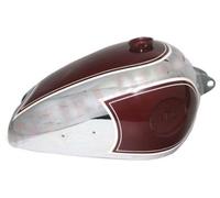 BSA B31 B33 Stantuffo Ciliegia Dipinta Con Cromo Placcato Benzina Gas Tank S2u