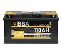 BSA Batteria Auto 110Ah 12V 920A/EN Avviamento sostituito 100Ah 95Ah 92Ah
