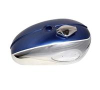 BSA Benzina Carburante Serbatoio Con Cappello Blu Dipinta & Cromo Fulmine A65