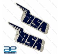 BSA Benzina Distintivo Serbatoio Coppia Ottone Fatto 29-7910, 67-8017 A7 B31 M21