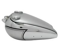 BSA C10 C11 250 Argento Cromo Benzina Serbatoio + Riproduzione Smiths Speedo &