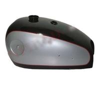 BSA Goldstar A7 A10 Nero & Argento 4 GAL Benzina Carburante Tank Con 3 "