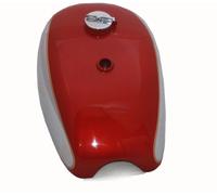 BSA Goldstar CATALINA Trials 2 Gallone Rosso & Cromo Gas Fuel Serbatoio Con
