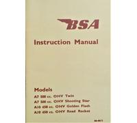 BSA Manuale Moto A7 A10 Shooting Star Road Rocket Golden Flash 650 cc