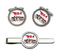 BSA Modello L 1923 Moto Gemelli E Fermacravatta Set