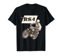 BSA Moto Jeff Smith 500cc Motociclo Racer Maglietta
