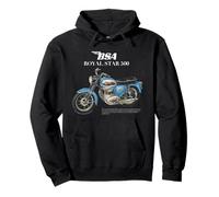 BSA Royal Star 500cc Moto Felpa con Cappuccio