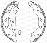 BSA2000.00 OPEN PARTS Kit ganasce freno per SMART