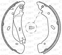 BSA2048.00 OPEN PARTS Kit ganasce freno per FORD