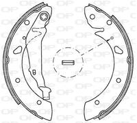 BSA2052.00 OPEN PARTS Kit ganasce freno per TOYOTA