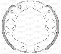 BSA2076.00 OPEN PARTS Kit ganasce freno per MITSUBISHI