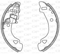BSA2132.00 OPEN PARTS Kit ganasce freno per AUTOBIANCHI,FIAT