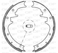BSA2163.00 OPEN PARTS Kit ganasce freno per JEEP
