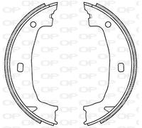 BSA2197.00 OPEN PARTS Kit ganasce freno per BMW