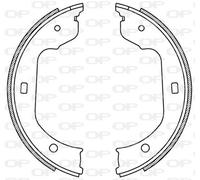 BSA2213.00 OPEN PARTS Kit ganasce freno per BMW,ROLLS-ROYCE,VW