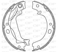 BSA2224.00 OPEN PARTS Kit ganasce freno per TOYOTA