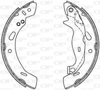 BSA2231.00 OPEN PARTS Kit ganasce freno per FORD
