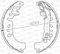 BSA2260.00 OPEN PARTS Kit ganasce freno per FIAT