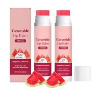 Bsamamo labbra colorato all'anguria SPF 50 PA+++, Balsamo labbra colorato alla nicotinamide, Non appiccicoso, Naturale, Vegano, 5 g