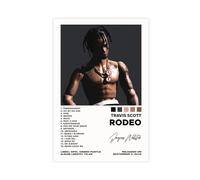 BSapp Travis Scott 'Rodeo' Album Cover Poster 3 Poster su tela Decorazione Camera da Letto Sport Paesaggio Ufficio Camera Decor Regalo 40 x 60 cm