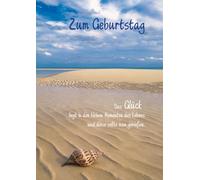 BSB 510526-2 Biglietto di auguri, Biglietto di compleanno, Spiaggia, Formato A4 "Sand Beach"