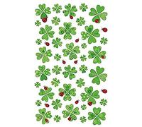 BSB Adesivi a Forma di Trifoglio con Coccinelle