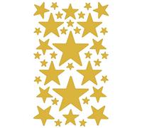 BSB Adesivi Natalizi con Stelle Dorate (Oro)