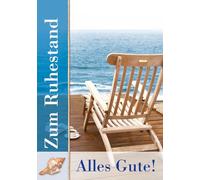 bsb Biglietto di auguri per addio, con sedia a sdraio formato A4