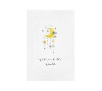 bsb Biglietto di auguri per la nascita, biglietto di nascita per bambine e ragazzi, bellissimo biglietto di auguri di compleanno con busta, 11,5 x 17,0 cm