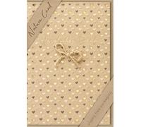 bsb Biglietto di auguri realizzato a mano con cuori 11,6 x 16,6 cm