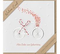 bsb - Biglietto di compleanno - Nature Card - Biglietti sostenibili per compleanno - Biglietti di compleanno con busta - Biglietto di auguri per donne e uomini - Biglietto di auguri 15,5 x 15,5 cm