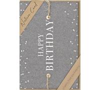 bsb - Biglietto di compleanno - Nature Card sostenibili con busta - auguri per donne e uomini - 11,5 x 17 cm