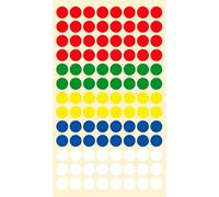 BSB - Etichette Adesive con Punti di Marcatura Colorati, 8 mm
