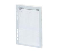 bsb Inserto di ricambio per calendario 2026 - 6 fori - Dimensioni: circa A5 - per bsb Manager Agenda Organizer, 02 - 0049